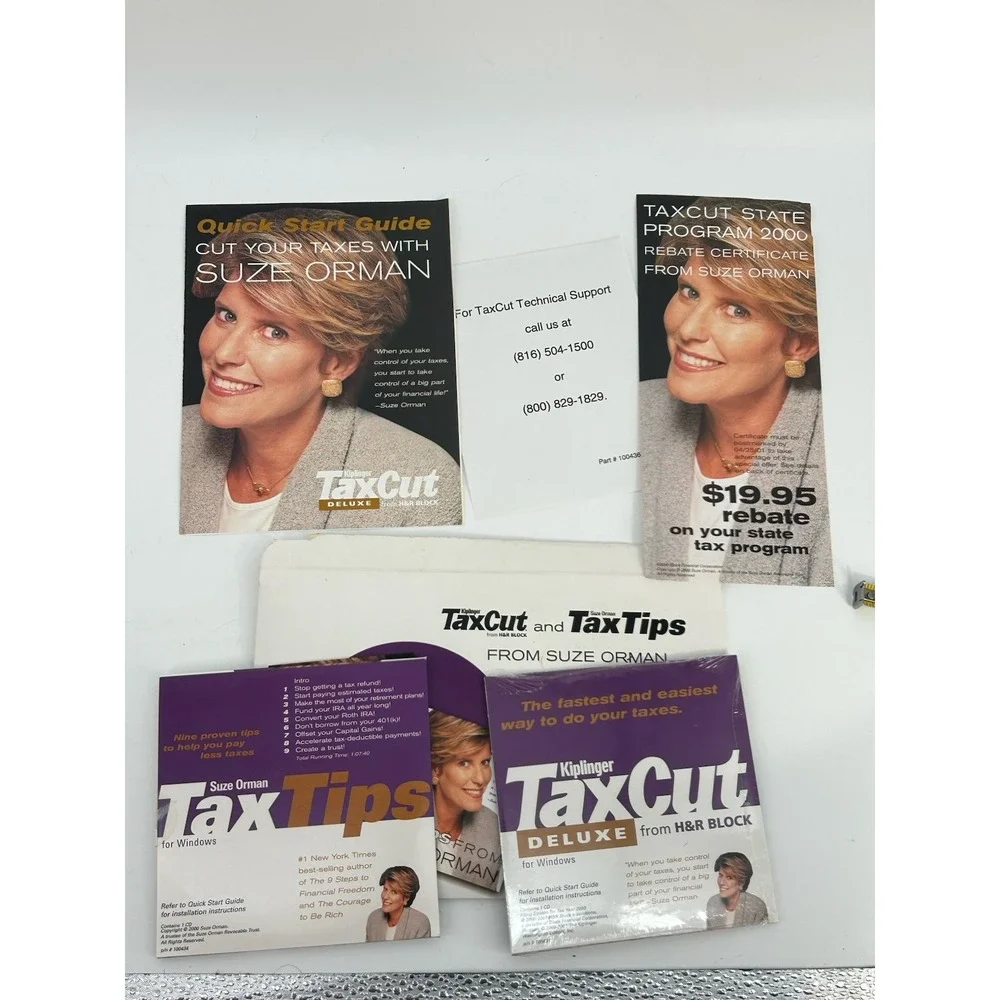 Suze Orman Tax Cut Deluxe Tax Software & Tips H&R Block